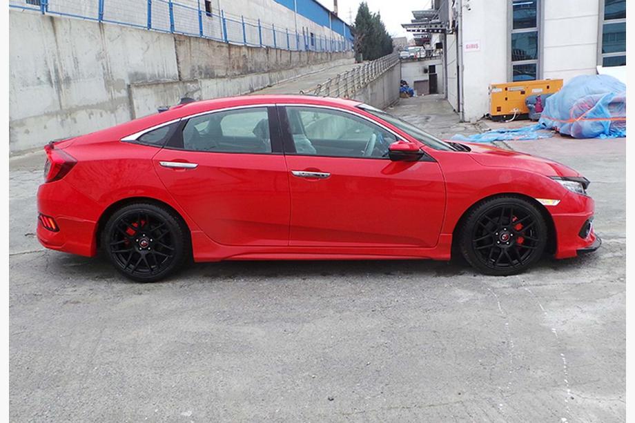 Honda Civic Sedan X 2016–2021 Sideskirts DPT V-3 (spuitklaar) Image
