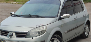 Renault Scenic/Grand 2003–2009 Raamomlijsting (4 stuks, RVS) foto 5