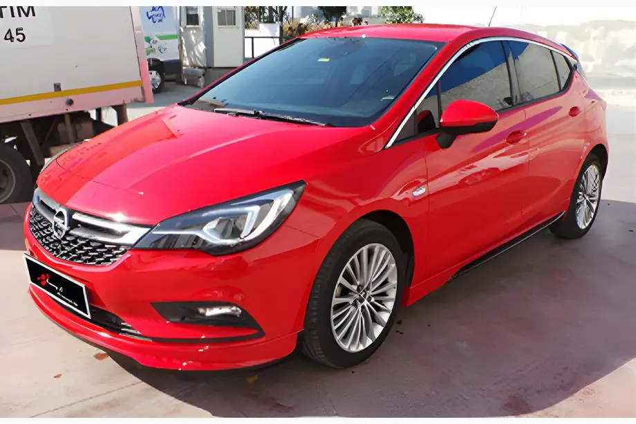 Opel Astra K 2016–2021 Sideskirts DPT V-1 (hoogglans zwart) Image