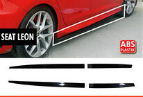 Seat Leon 2013–2020 Sideskirts DPT V-5 (zwart hoogglans) foto 1