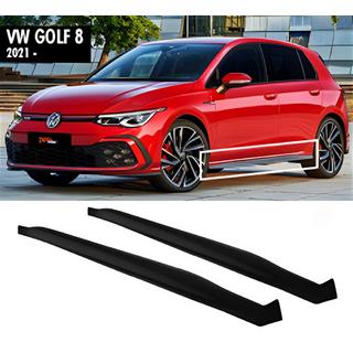 Sideskirts DPT V-2 (hoogglans zwart) Volkswagen Golf 8 2019–
