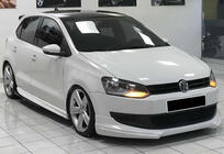 Volkswagen Polo 2010–2017 Sideskirts DPT V-1 (hoogglans zwart) foto 1