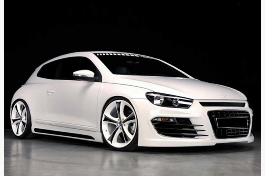 Volkswagen Scirocco 2008–2017 Sideskirts DPT V-2 (hoogglans zwart) Image