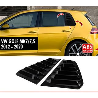 Achterzijruit covers DPT V-1 (glans zwart, 2 stuks) Volkswagen Golf 7/E-Golf 2012–2020