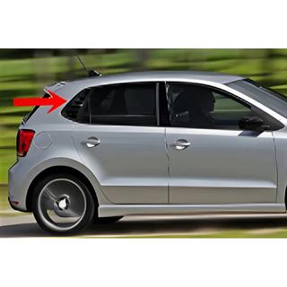Sierlijsten voor achterruiten DPT (glanzend zwart, 2 stuks) Volkswagen Polo 2010–2017 foto 1