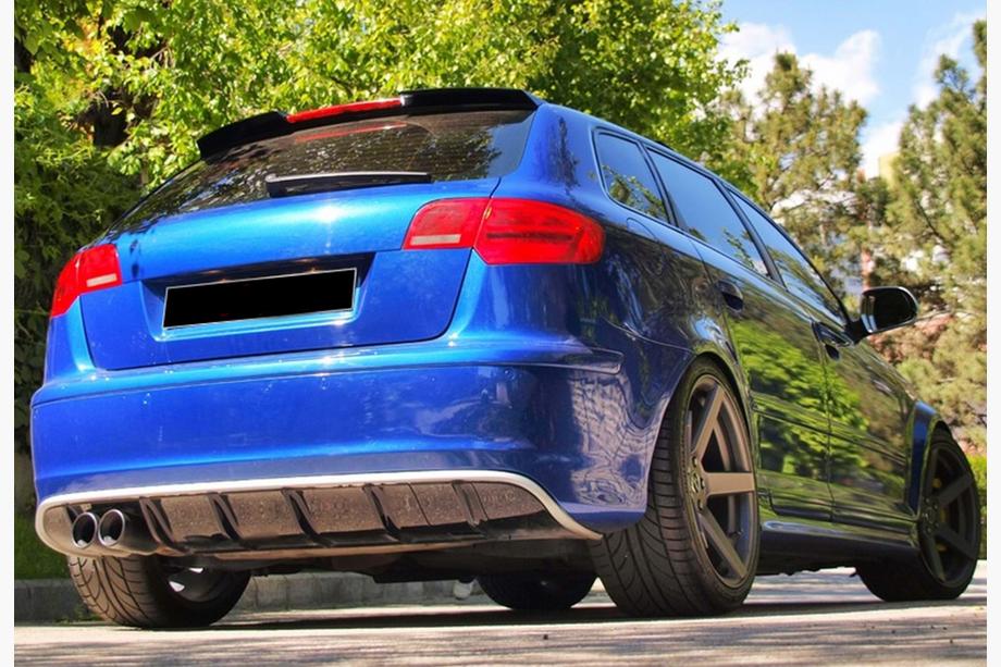 Audi A3 2003–2012 Spoiler DPT V-2 (2003-2008, hoogglans zwart) Image