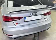 Audi A3 2012–2020 Spoiler DPT V-5 (hoogglans zwart) foto 1