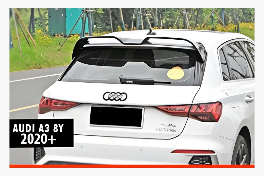 Audi A3 2020– DPT V-2 spoiler (HB, hoogglans zwart) Image