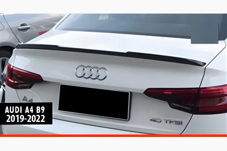 Audi A4 B9 2015–2024 DPT spoiler (hoogglans zwart) Image