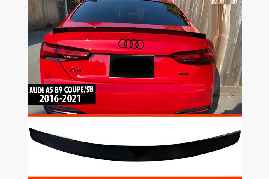 Audi A5 2016–2025 DPT V-2 spoiler (2016-2021, Coupe/Sedan, hoogglans zwart) Image