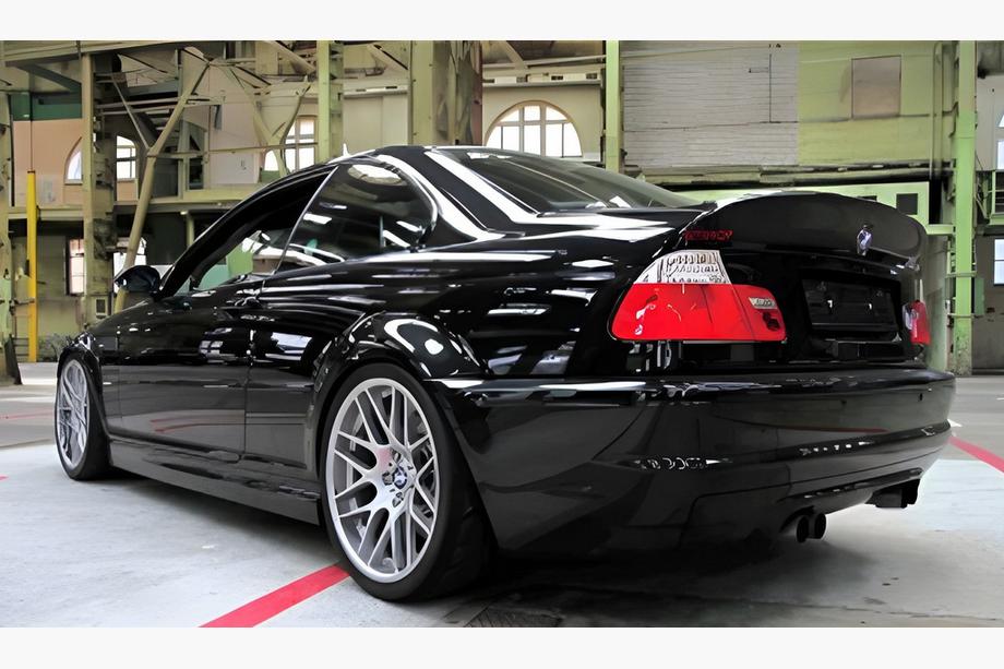 BMW 3 Serie E46 1998–2006 CSL-style spoiler (voor Coupe, hoogglans zwart) Image