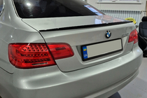 BMW 3-serie E92/E93 2006–2013 M3-Style spoiler (voor E92, glans zwart) foto 1