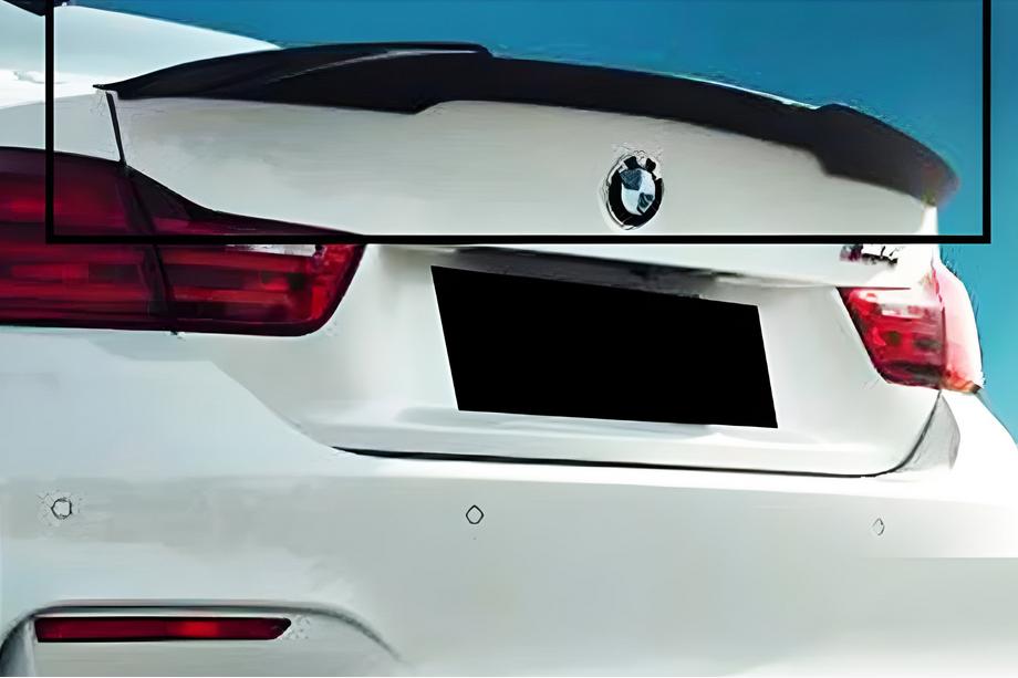 BMW 4 Serie F32/F33/F36 2012–2020 M4-Style V1 spoiler (voor F32, hoogglans zwart) Image
