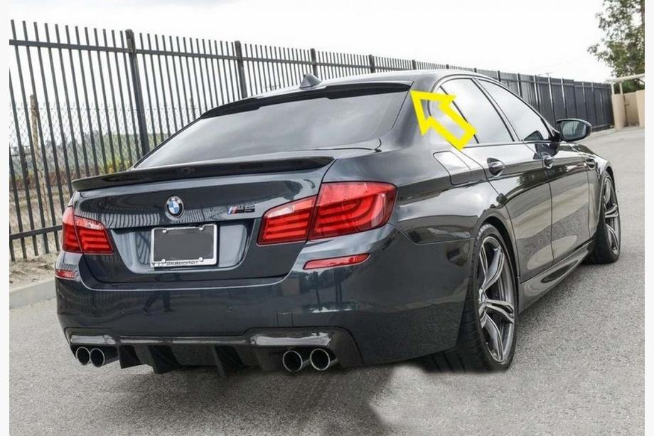 BMW 5 Serie F10/F11 2010–2016 M4-Style V1 spoilerlip (voor F10, hoogglans zwart) Foto 3