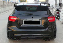 Mercedes A-Klasse W176 2012–2018 Spoiler DPT V-1 (hoogglans zwart) foto 5