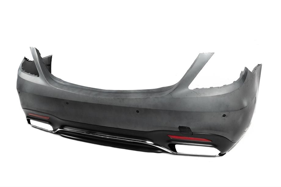 Mercedes S-Class W222 2013–2022 Achterbumper met diffuser S65/S63 AMG (2018-2022) Foto 4