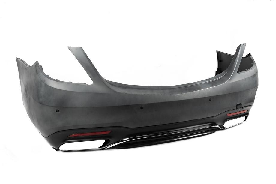 Mercedes S-Class W222 2013–2022 Achterbumper met diffuser S65/S63 AMG (2018-2022) Foto 2