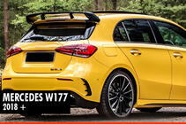Mercedes A-Klasse W177 2018– Spoiler DPT V-1 (hoogglans zwart) foto 1