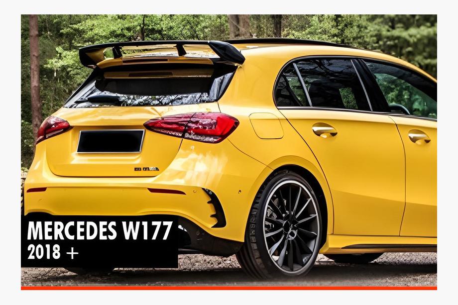 Mercedes A-Klasse W177 2018– Spoiler DPT V-1 (hoogglans zwart) Image