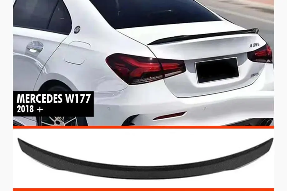 Mercedes A-Klasse W177 2018– Spoiler DPT V-2 (SD, hoogglans zwart) Image