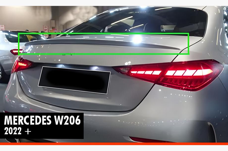 Mercedes C-klasse W206 2022– DPT spoiler (hoogglans zwart) Image