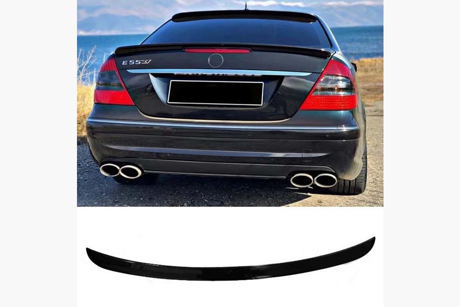 Mercedes E-class W211 2002–2009 DPT spoiler (hoogglans zwart) Image