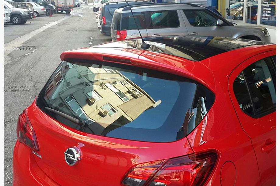 Opel Corsa E 2015–2019 Spoiler DPT V-2 (hoogglans zwart) Foto 1