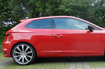 Seat Leon 2013–2020 Spoiler DPT V-1 (2-deurs, hoogglans zwart) foto 4