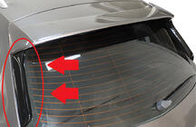 Seat Leon 2013–2020 Spoilerflaps Flap DPT (2 stuks, hoogglans zwart) foto 1