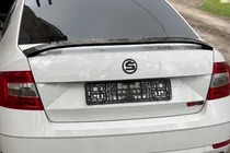Skoda Octavia III A7 2013–2019 Spoiler DPT V-5 (hoogglans zwart) foto 2
