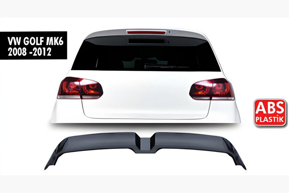 Volkswagen Golf 6 2008–2014 Spoiler DPT V-3 (HB, hoogglans zwart) Image