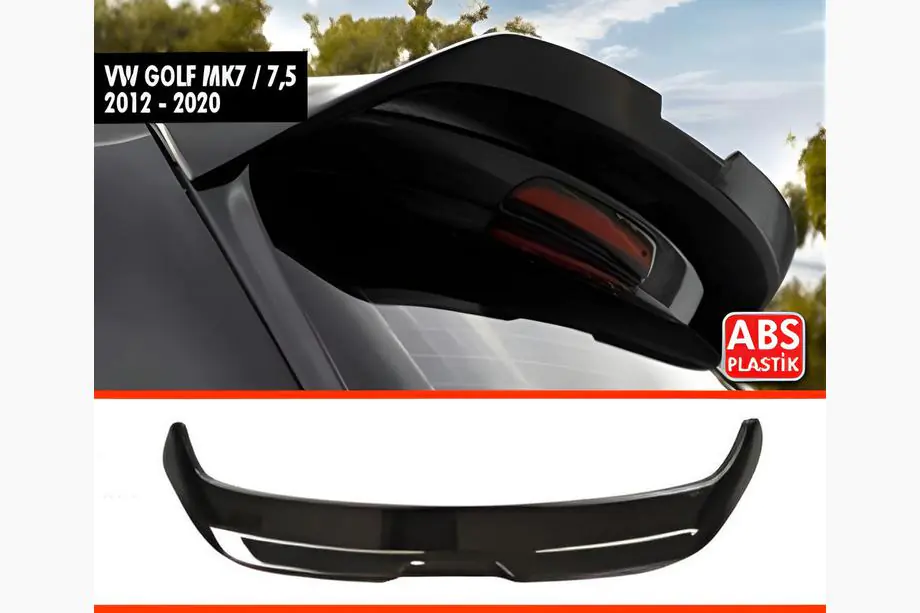Volkswagen Golf 7/E-Golf 2012–2020 Spoiler DPT V-5 (voor Base HB, hoogglans zwart) Image