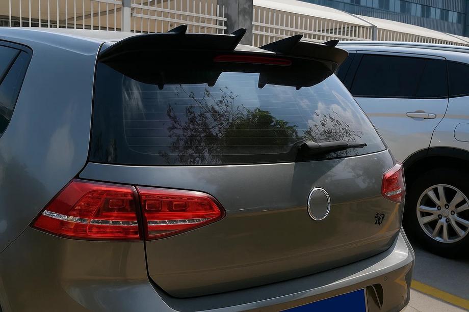 Volkswagen Golf 7/E-Golf 2012–2020 Spoiler DPT V-7 (voor Base HB, glanzend zwart) Foto 2