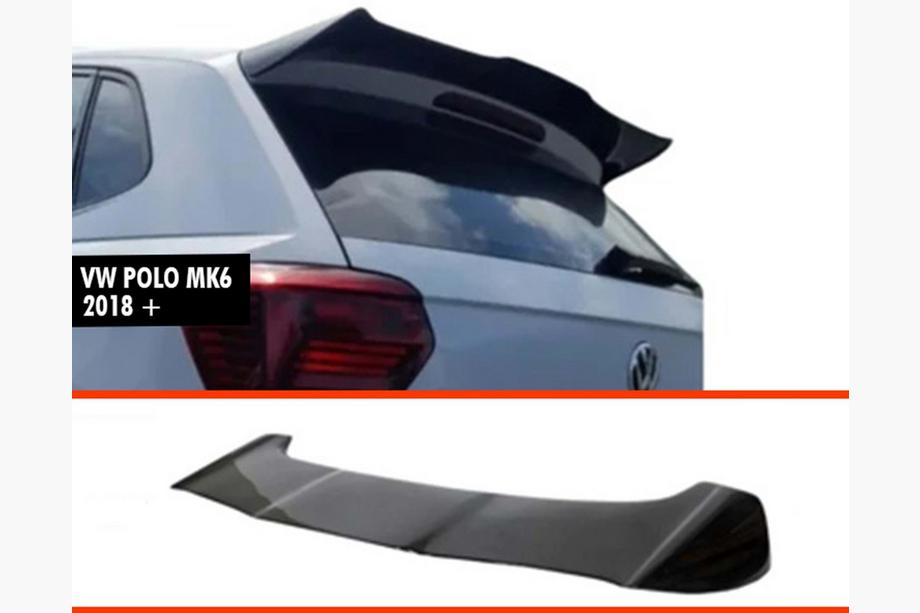 Volkswagen Polo 2017– DPT V-2 spoiler (2017-2021, HB, hoogglans zwart) Image