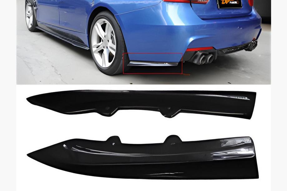 BMW 3 Serie F30/F31 2012–2019 Achterste FLAP opzetstukken DPT (glanzend zwart) Image