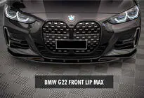 BMW 4-serie G22/23/26 2020– DPT V-1 voorlip (voor G22/G23, hoogglans zwart) foto 1