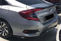 Honda Civic Sedan X 2016–2021 Achterste FLAP opzetstukken DPT (glanzend zwart) foto 1
