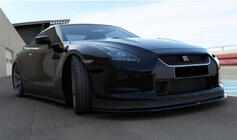 Nissan GT-R 2008–2025 DPT front bumper lip (hoogglans zwart) foto 2