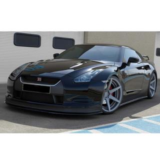 DPT front bumper lip (hoogglans zwart) Nissan GT-R 2008–2025 foto 4