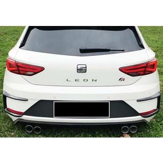 Canards voor achterbumper DPT (2017-2020, 2 stuks, hoogglans zwart) Seat Leon 2013–2020 foto 2