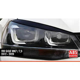 DPT koplampwimpers (2 stuks, zwart hoogglans) Volkswagen Golf 7/E-Golf 2012–2020