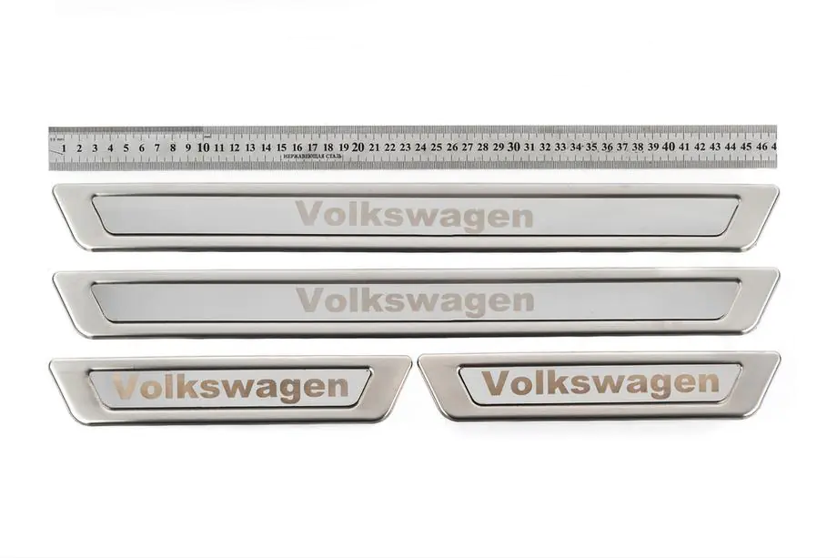 Volkswagen Universele instaplijsten Volkswagen V-1 (4 stuks, RVS) Foto 1