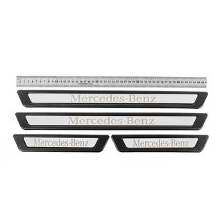 Universele dorpellijsten voor Mercedes V-3 (4 stuks, RVS)