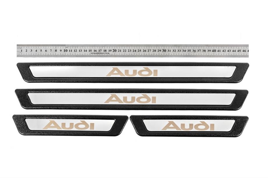 Audi Universele instaplijsten Audi V-3 (4 stuks, RVS) Foto 1