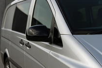 Mercedes Vito W639 2004–2014 Spiegelkappen zwart (2004-2010, RVS) foto 1
