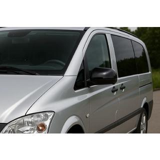 Spiegelkappen Zwart (2010-2014, RVS) Mercedes Vito W639 2004–2014 foto 1