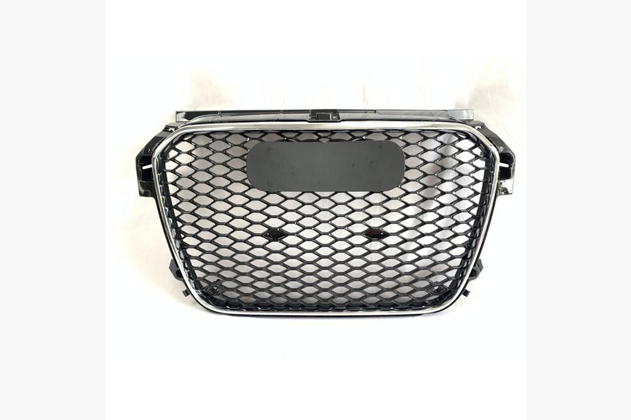 Audi A1 2010–2018 Voorgrille RS-style V-1 (2010-2014, zwart met chroom) Image