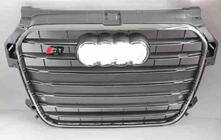 Audi A1 2010–2018 Voorgrille S-style (2010-2014, grijs met chroom) foto 1