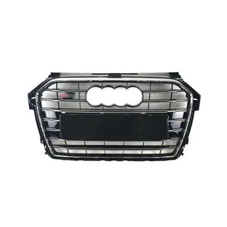 S-style voorgrille (2014-2018, zwart met chroom) foto 2