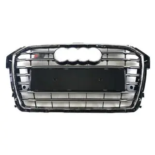 S-style voorgrille (2014-2018, zwart met chroom) foto 1